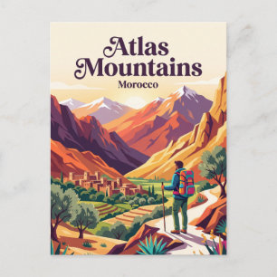 Atlasgebirge Marokko Postkarte