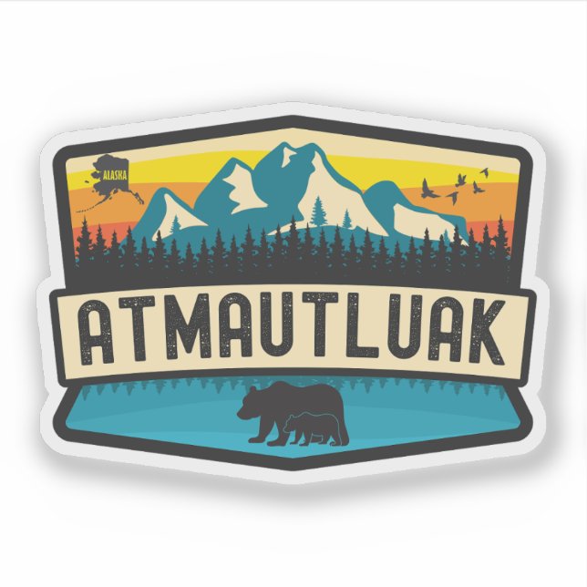 Atmautluak, Alaska Aufkleber (Vorderseite)