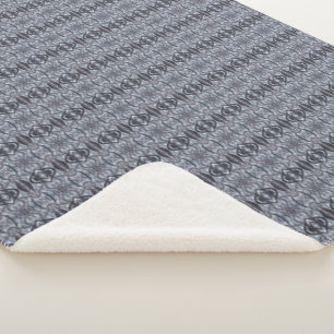 Atme dunkelblaue abstrakte Aquarellkunst Sherpadecke