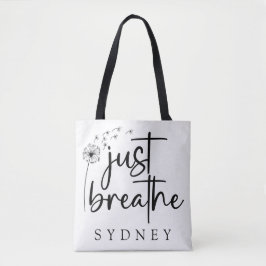 Atme einfach den Dandelion-Individuelle Name Tasche