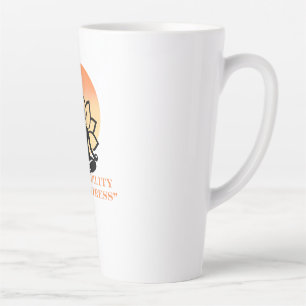 Atme Frieden Aus Stress Yoga Zitat Milchtasse
