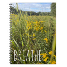 Atme Gelbes Wildblumen-Wiesen-Notizbuch