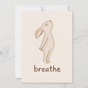 Atme-Hasen-Minimalist-Magnetkarte Magneteinladung