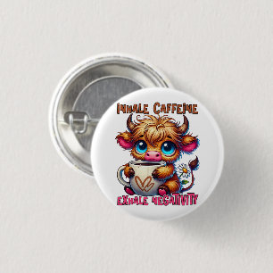 Atme Koffein ein, atme Negativität aus Button