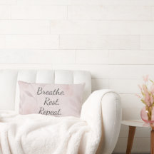 Atme. Ruhe. Wiederhole. Elegantes Rosafarbenes Flo