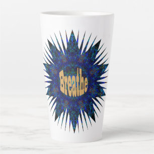 Atmen, auf Blue Boho Star Milchtasse