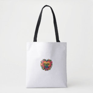 Atmen, glauben, Blossom Schultern Tasche