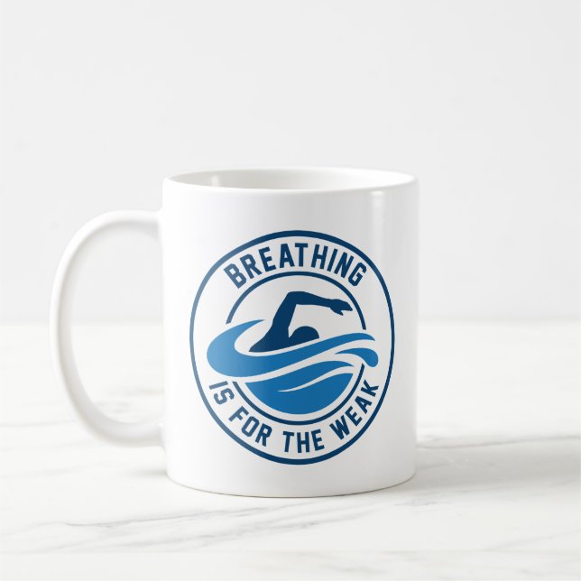 Atmen ist für die Schwäche Kaffeetasse (Links)
