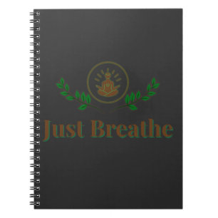 Atmen Minimales Calming-Design für Mindfuln Notizblock