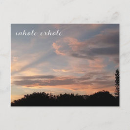 Atmen Postkarte