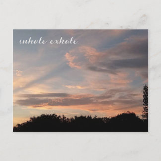 Atmen Postkarte