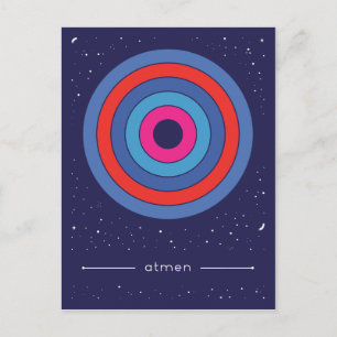 Atmen Postkarte