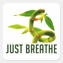 Atmen Quadratischer Aufkleber