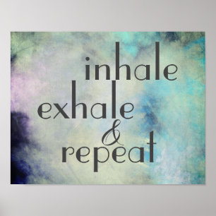 atmen Sie atemberaubende Aquarellkunst Poster