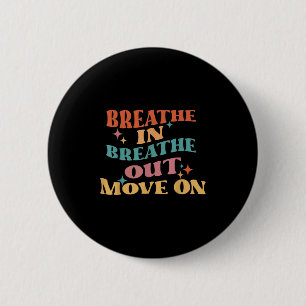 Atmen Sie aus - Medizin Yoga Button