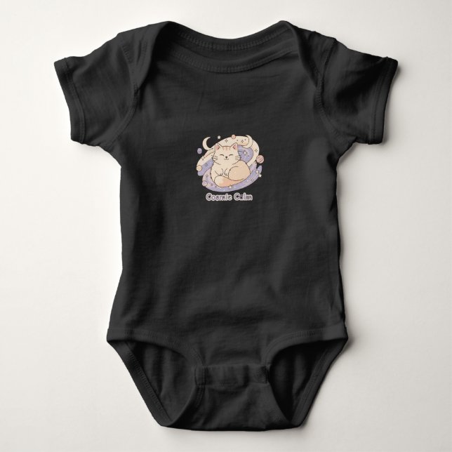 Atmen Sie die Kitten Calm - Niedlicher Baby Bodysu Baby Strampler (Vorderseite)