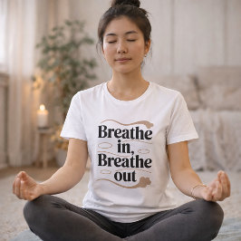Atmen Sie ein, atmen Sie aus - Entspannen Sie sich Tri-Blend Shirt
