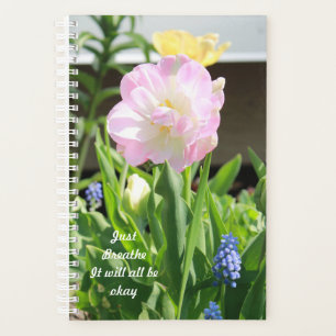 Atmen Sie einfach die Blume Bloom Foto Planer