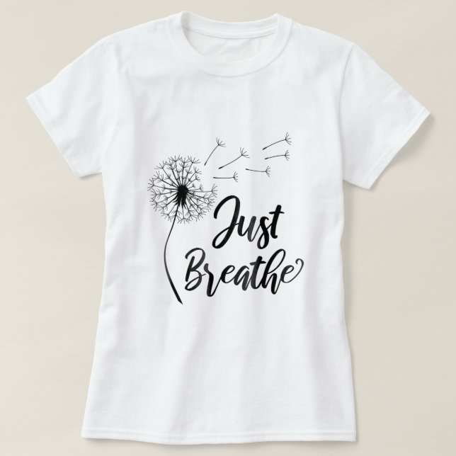 Atmen Sie einfach die Dandela Women Plus Größe 2XL T-Shirt (Design vorne)
