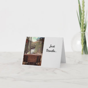Atmen Sie einfach die Notecards