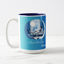 Atmen Sie einfach die Tasse der Selbstachtung aus