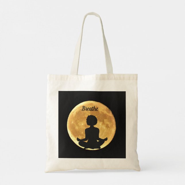 Atmen Sie einfach die Yoga Lotus Position Totbeute Tragetasche (Rückseite)