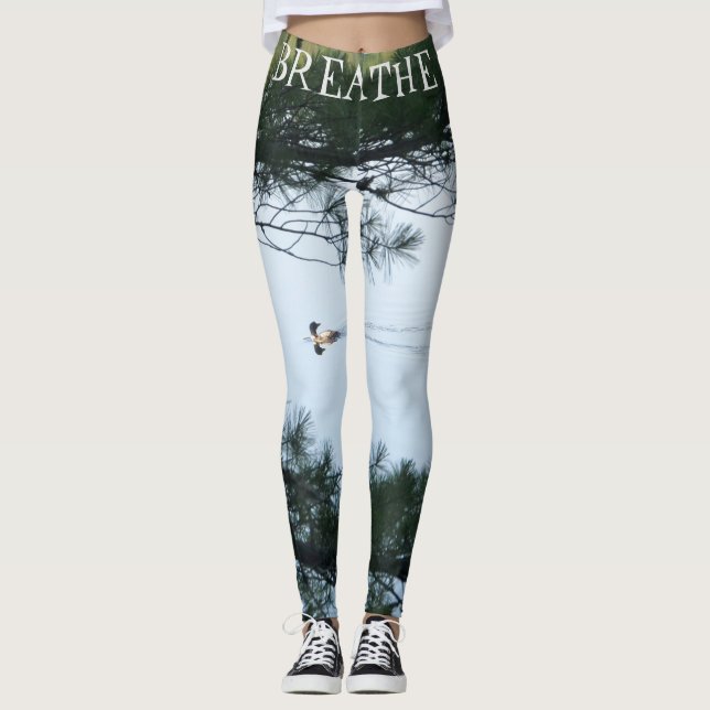 ATMEN SIE EINFACH LOON-YOGA-LEGGINGS LEGGINGS (Vorderseite)