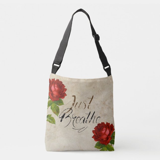 Atmen Sie einfach Rosen - Tasche _TASCHE (Vorderseite)