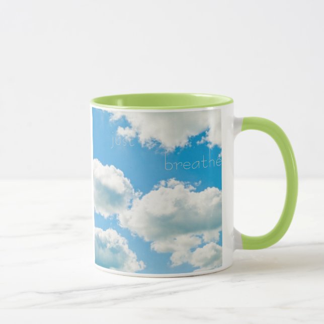 Atmen Sie einfach ..... sich entspannen in der Tasse (Rechts)