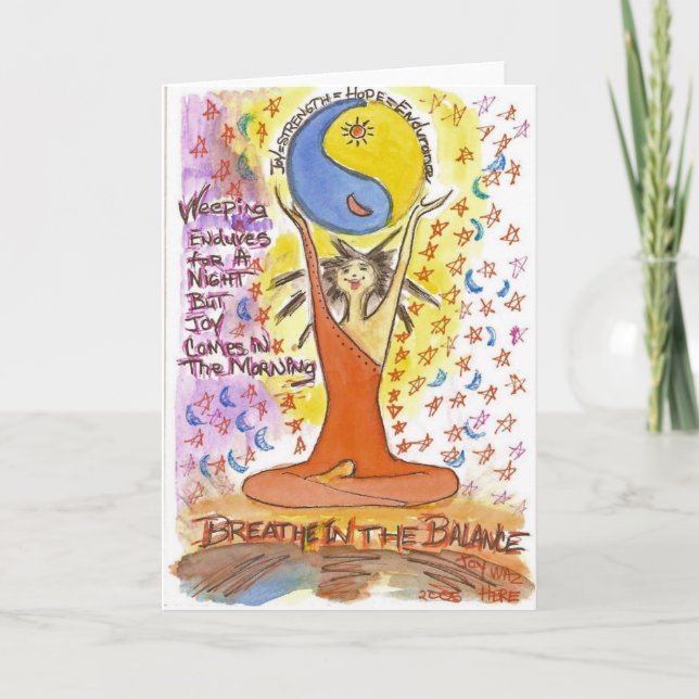 Atmen Sie in der Balance Karte (Vorderseite)