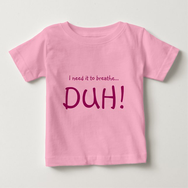 Atmen Sie in der Niedlichkeit Baby T-shirt (Vorderseite)