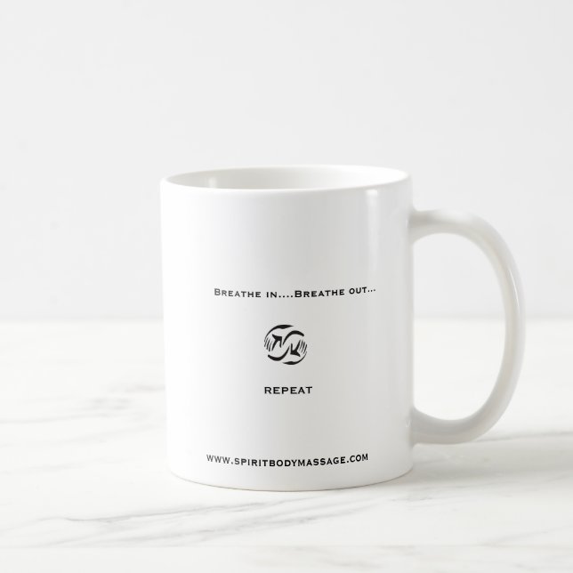, Atmen Sie in….Tasse Kaffeetasse (Rechts)