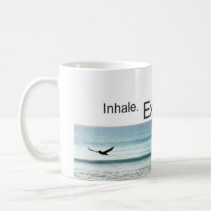 Atmen Sie u. entspannen Sie sich Kaffeetasse