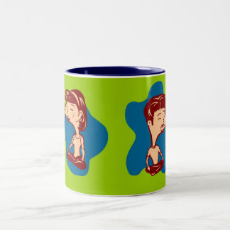 Atmen Sie Zweifarbige Tasse