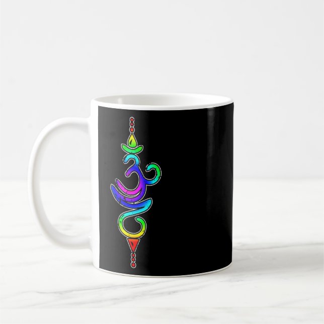 Atmen Symbol Chakra Mindfulness Hinduismus Breathi Kaffeetasse (Links)