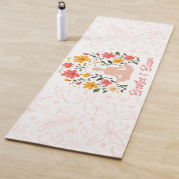 Atmen und Blütenmeditation Yoga Mat Yogamatte