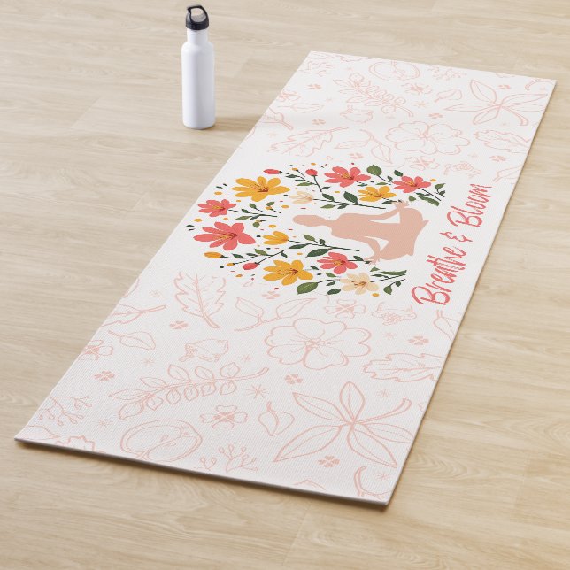 Atmen und Blütenmeditation Yoga Mat Yogamatte (Beispiel)