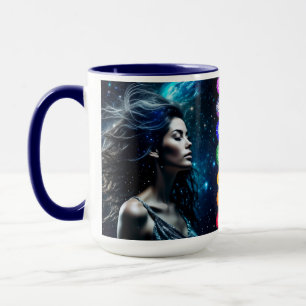 Atmen und Freigabe   Schöne ätherische Frau Tasse