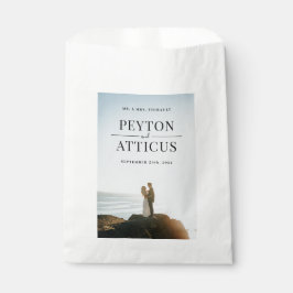 Atmosphäre Elegante Braut und Gräuel Geschenktütchen