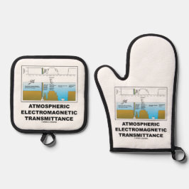 Atmosphärische elektromagnetische Transmittanz Ofenhandschuh & Topflappen-Set