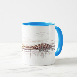 Atmosphärische Forth Bridge Kunstwerk Tasse