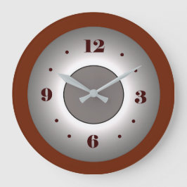 Atmosphärische Tiefrot/Grauschalleffekt Uhr