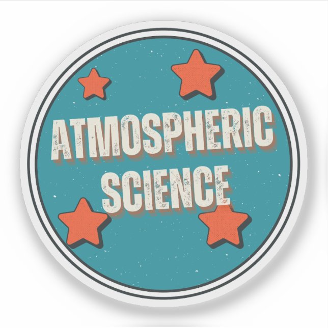 Atmosphärische Wissenschaft Aufkleber (Vorderseite)