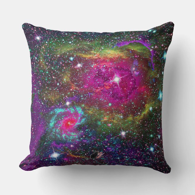Atmosphärischer Star-Feldkissen Kissen (Vorderseite)