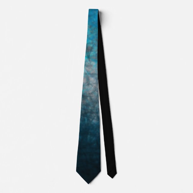 Atmosphärisches Cyan-blaues - Krawatte (Vorderseite)