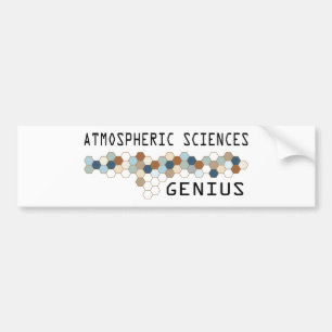 Atmosphärisches Wissenschafts-Genie Autoaufkleber