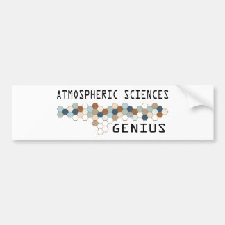 Atmosphärisches Wissenschafts-Genie Autoaufkleber