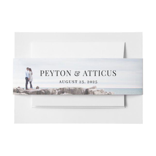 Atmosphere Landscape Foto Wedding Bellyband Einladungsbanderole (Vorderseite Beispiel)