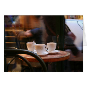 Atmosphère parisienne Café Invité ou Carte Fantôme