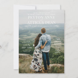 Atmosphere Vertikales Foto Hochzeitseinladung Ankündigung